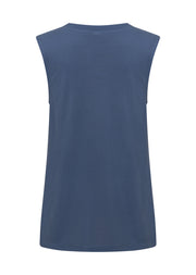 Lorna Jane Lotus Muscle Tank - Misty Blue