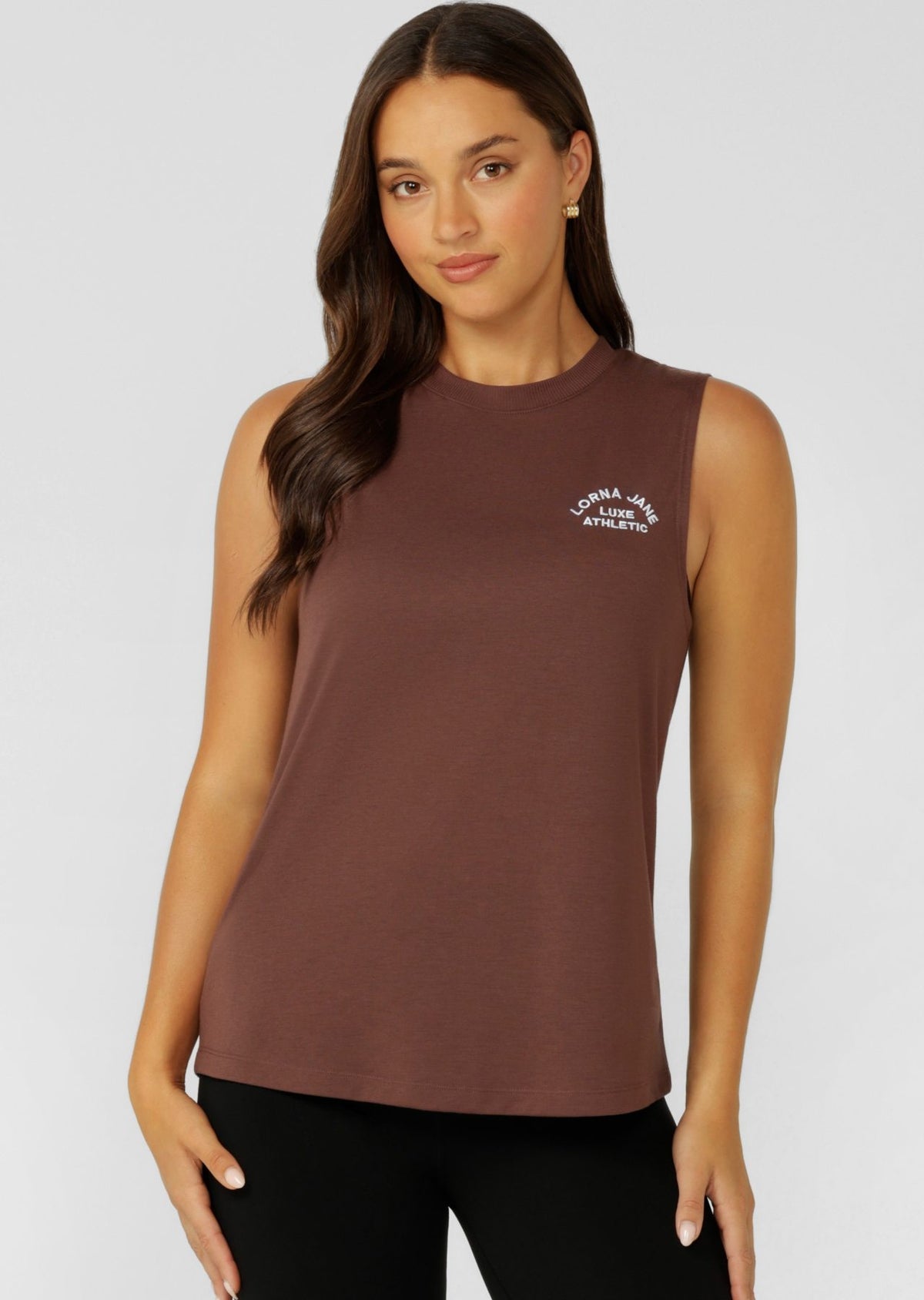 Lorna Jane Lotus Muscle Tank - Onyx