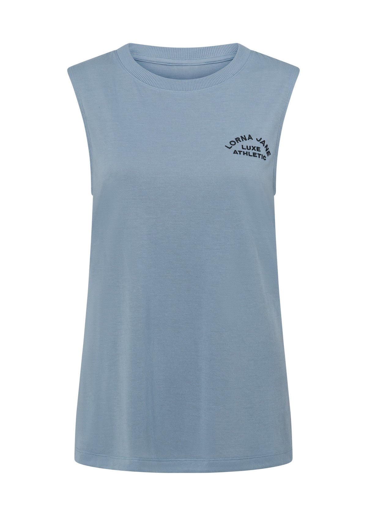 Lorna Jane Lotus Muscle Tank - Washed Out Blue