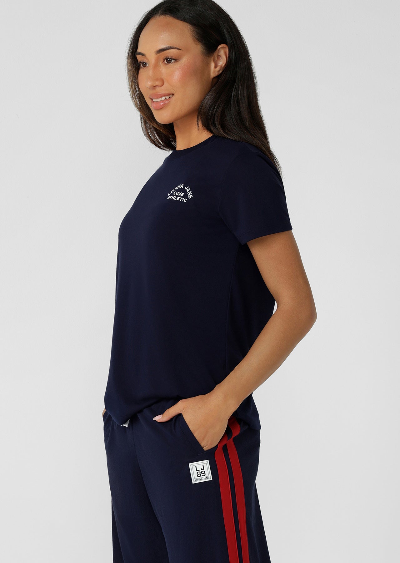 Lorna Jane Lotus T-Shirt - Admiral Navy
