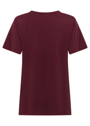 Lorna Jane Lotus T-Shirt - Cranberry