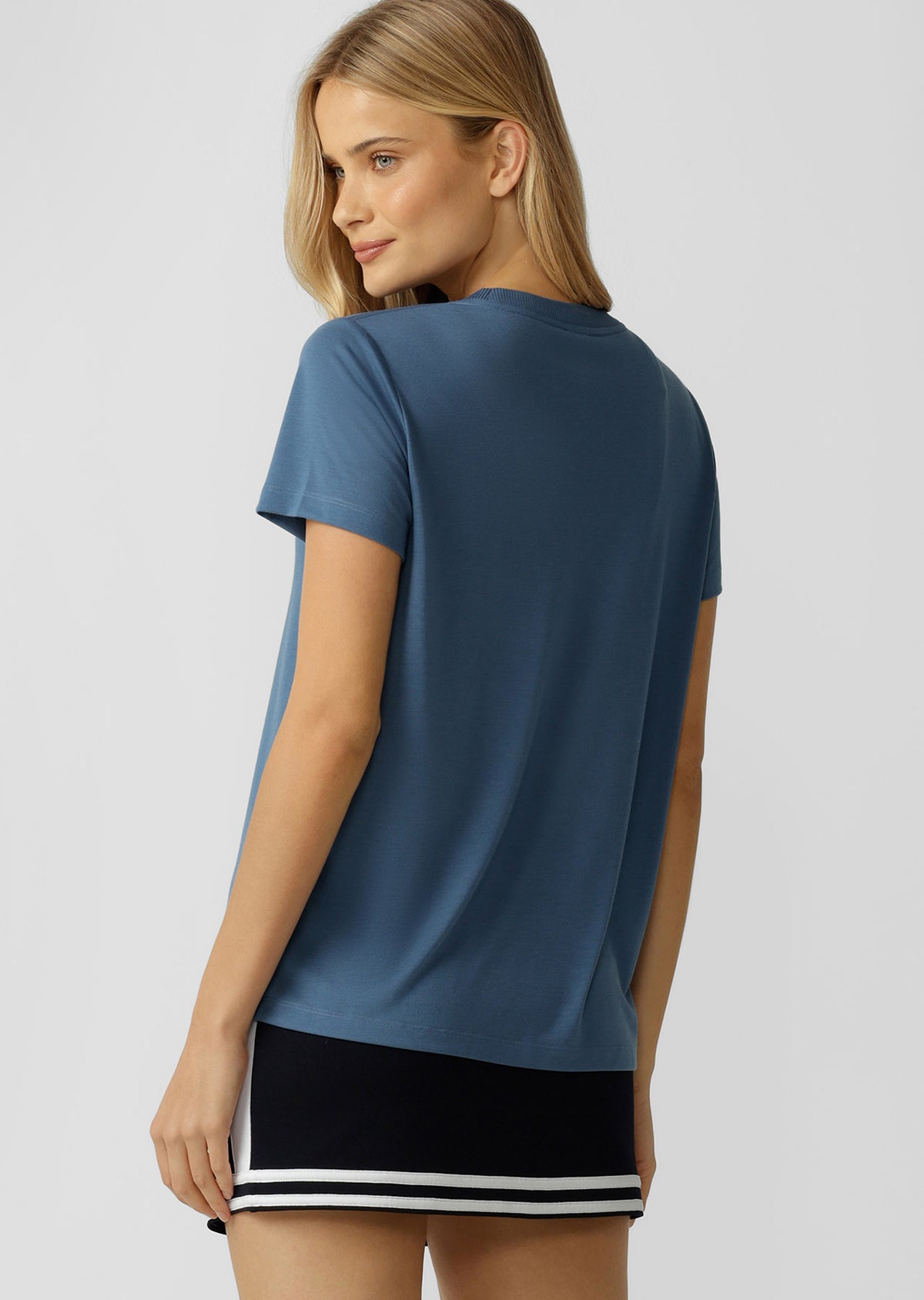 Lorna Jane Lotus T-Shirt - Light Frost Blue