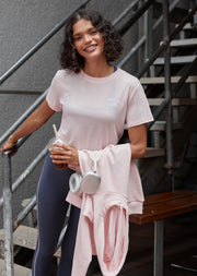 Lorna Jane Lotus T-Shirt - Pale Peony