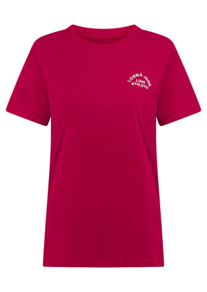Lorna Jane Lotus T-Shirt - Raspberry
