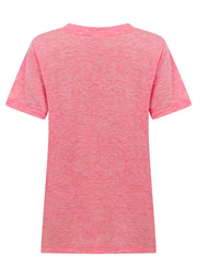Lorna Jane Lotus T-Shirt - Strawberry Marl