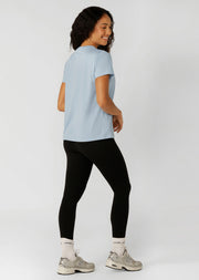 Lorna Jane Lotus T-Shirt - Toulouse Blue