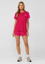 Lorna Jane Lotus T-Shirt - Vivid Pink