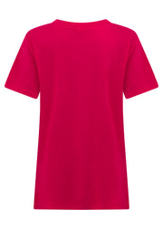 Lorna Jane Lotus T-Shirt - Vivid Pink