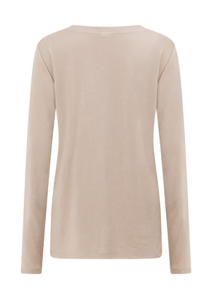 Lorna Jane Lotus Long Sleeve Top - Latte