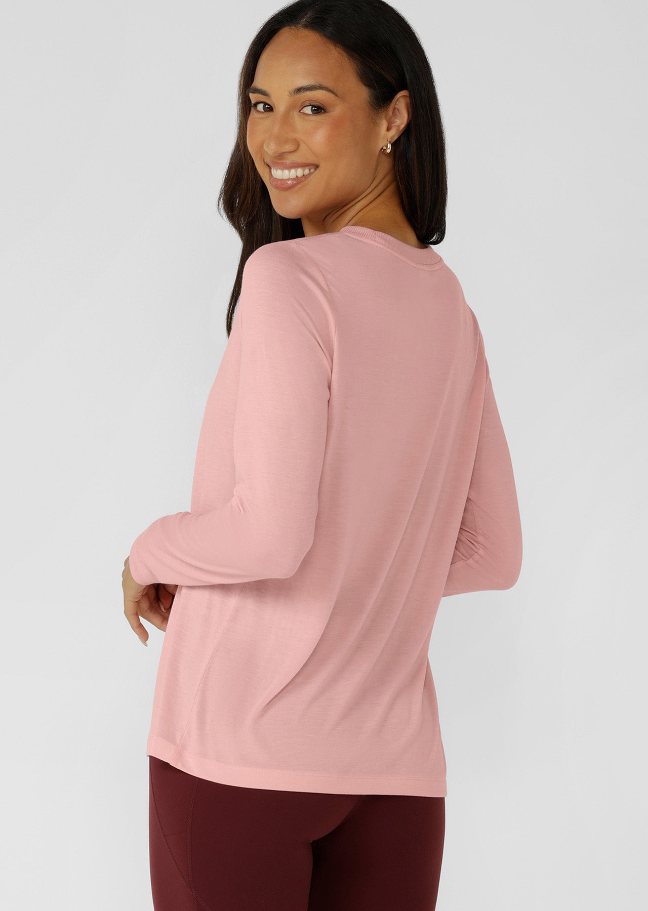 Lorna Jane Lotus Long Sleeve Top - Wisteria Pink