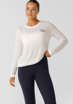 Lorna Jane Lotus Long Sleeve Top - White
