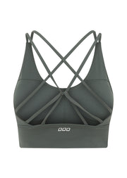 Lorna Jane Lotus Longline Sports Bra - Agave Green