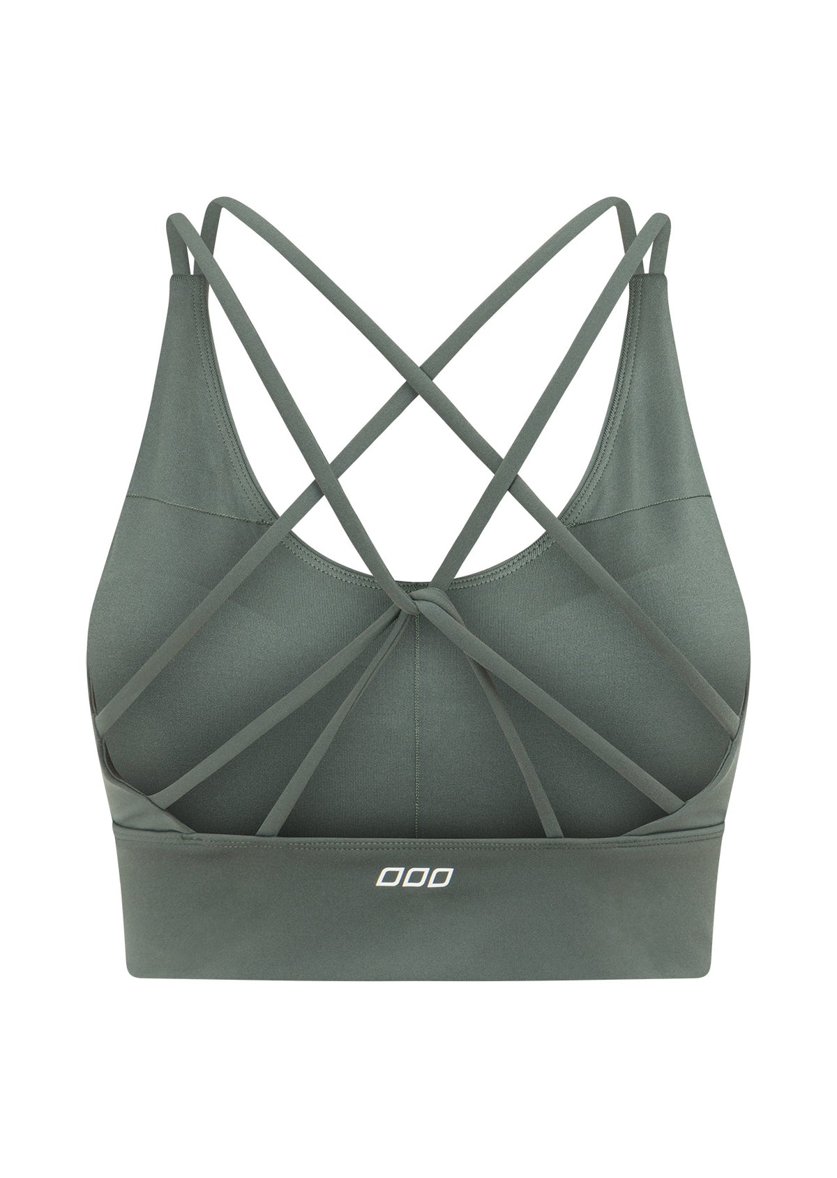 Lorna Jane Lotus Longline Sports Bra - Dark Matcha