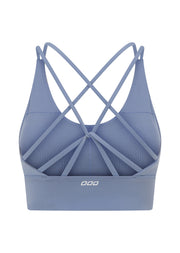 Lorna Jane Lotus Longline Sports Bra - Gravity Grey