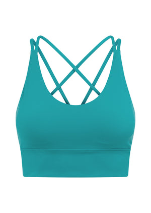 Lorna Jane Lotus Longline Sports Bra - Maui