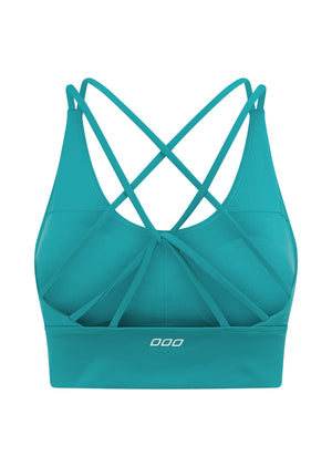 Lorna Jane Lotus Longline Sports Bra - Maui