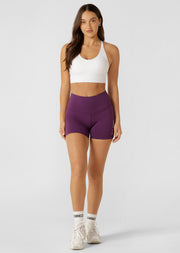 Lorna Jane Lotus Longline Sports Bra - Recycled White