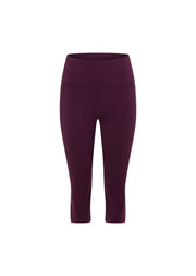 Lorna Jane Amy Phone Pocket 3/4 Tech Leggings - Dark Grape