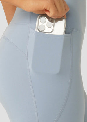 Lorna Jane Amy Phone Pocket Tech Ankle Biter Leggings - Glacier Blue