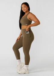 Lorna Jane Amy Phone Pocket Tech Ankle Biter Leggings - Hazel