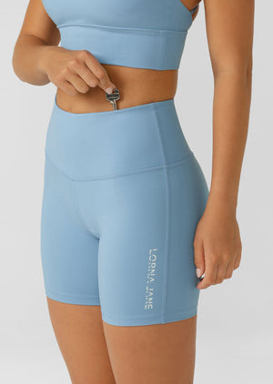 Lorna Jane Lotus No Chafe 16cm Bike Shorts - Moontide