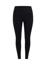 Lorna Jane Lotus No Chafe Ankle Biter Leggings - Black/Cornflower