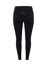 Lorna Jane Lotus No Chafe Ankle Biter Leggings - Black/Cornflower