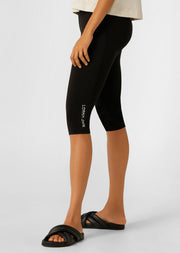 Lorna Jane Lotus No Chafe Phone Pocket 3/4 Leggings - Recycled Black