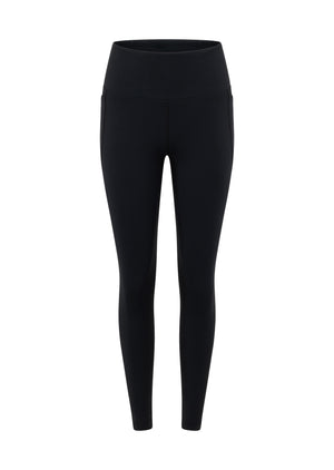 Lorna Jane Amy Thermal Phone Pocket Ankle Biter Leggings - Black