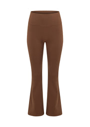 Lorna Jane Lotus Flared Leggings - Chocolate