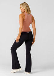 Lorna Jane Lotus Flared Leggings - Midnight Blue