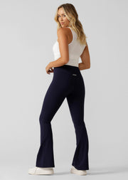 Lorna Jane Lotus Flared Leggings - Platinum Navy