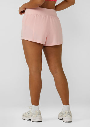 Lorna Jane Amy Stretch & Stride Pocket Run Shorts - Peony