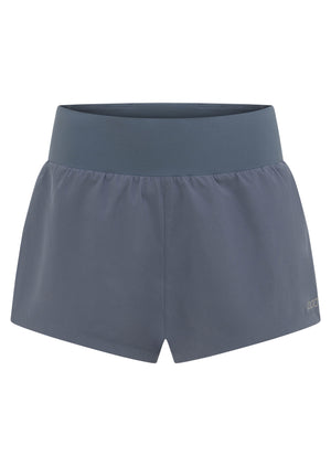 Lorna Jane Amy Stretch & Stride Pocket Run Shorts - Powder Grey