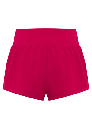 Lorna Jane Amy Stretch & Stride Pocket Run Shorts - Raspberry