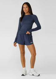 Lorna Jane Lightspeed Phone Pocket Run Shorts - Platinum Navy