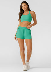Lorna Jane Lightspeed Phone Pocket Run Shorts - Sea Glass