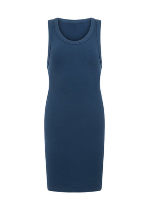 Lorna Jane On The Move Rib Tank Dress - Academy Blue