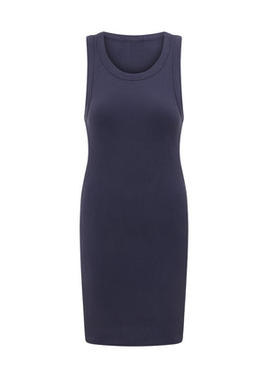 Lorna Jane On The Move Rib Tank Dress - Ash Blue