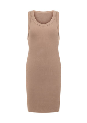 Lorna Jane On The Move Rib Tank Dress - Cedar