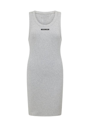Lorna Jane On The Move Rib Tank Dress - Grey Marl
