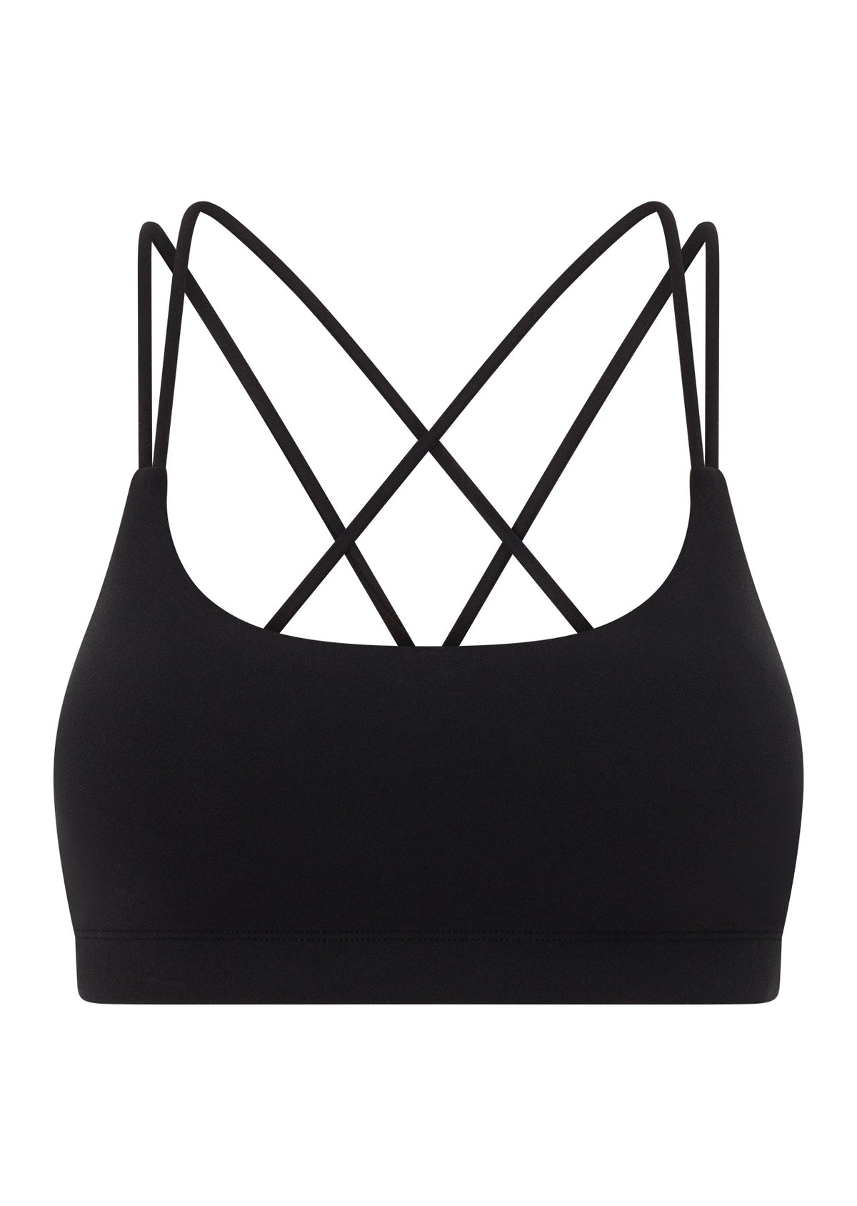 Lorna Jane Lotus Cropped Sports Bra - Recycled Black