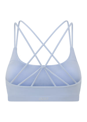 Lorna Jane Lotus Cropped Sports Bra - Oxford Blue
