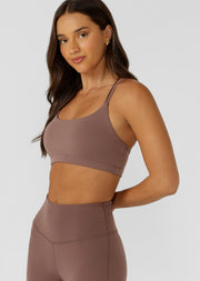 Lorna Jane Lotus Cropped Sports Bra - Stone