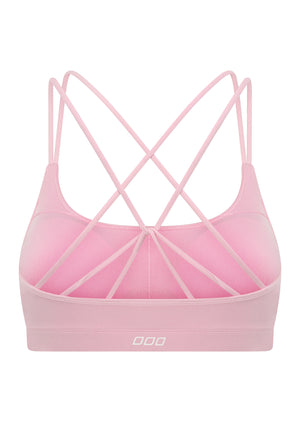 Lorna Jane Lotus Cropped Sports Bra - Sweet Pink