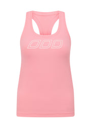 Lorna Jane Amy Fitted Active Rib Tank - Strawberry Lemonade