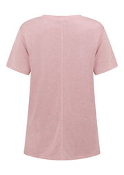 Lorna Jane Amy Dynamic Active T-Shirt - Dusty Rose Marl