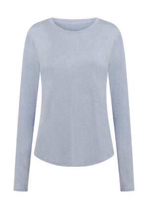 Lorna Jane Amy Dynamic Active Long Sleeve Top - Beach House Blue Marl