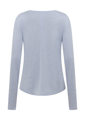 Lorna Jane Amy Dynamic Active Long Sleeve Top - Beach House Blue Marl