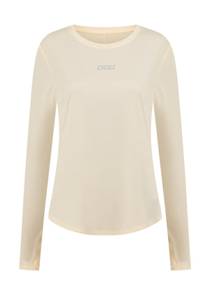Lorna Jane Amy Dynamic Active Long Sleeve Top - Cream